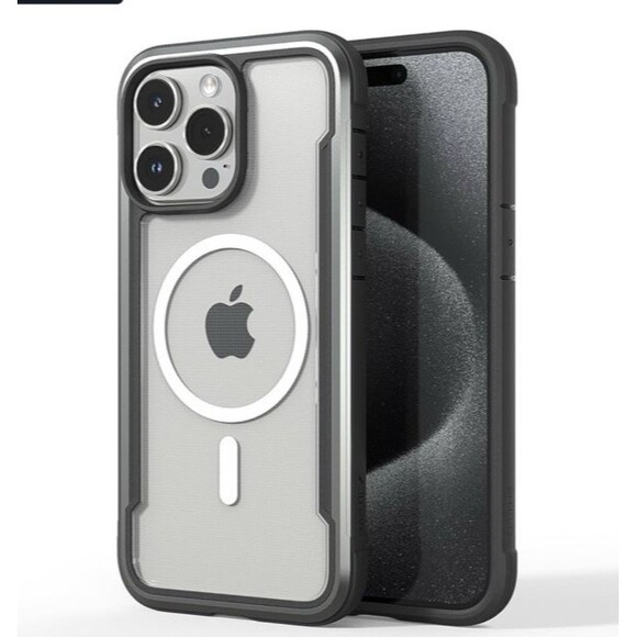 NEW Raptic Shield Iphone 15 Pro Max Case  Clear Shockproof Magsafe Compatible - Picture 1 of 7